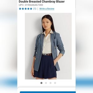Chambray Lauren size 16 Blazer